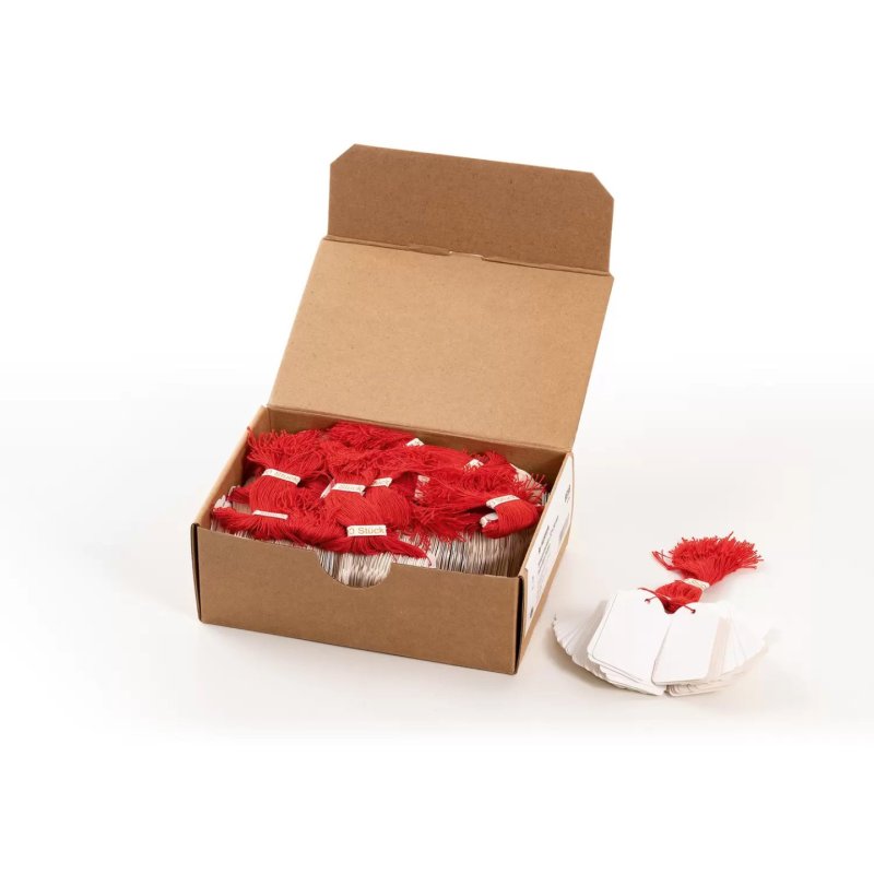 HERMA Strung marking tags 32x50 mm with red string 1000 pcs.