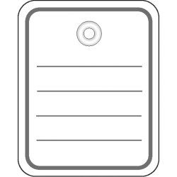 HERMA 6821 étiquette non-adhésive 1000 pièce(s) Gris, Blanc