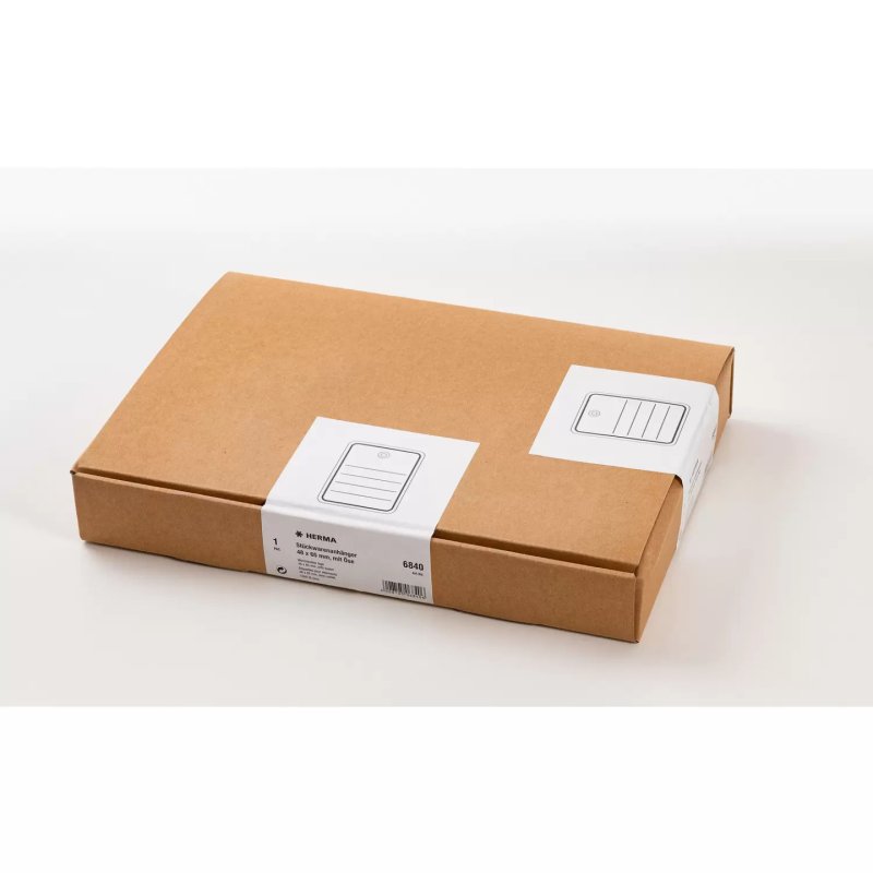 HERMA 6840 étiquette non-adhésive 1000 pièce(s) Gris, Blanc