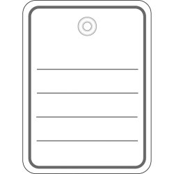 HERMA Merchandise tags 48x65 mm with eyelet / string 1000 pcs.