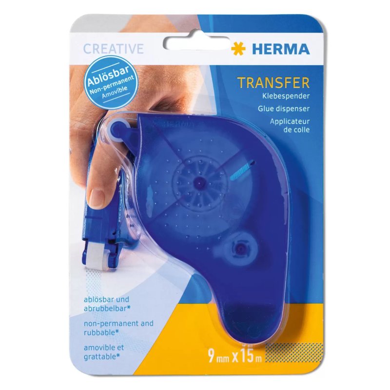 HERMA applicateur de colle Transfer, détachable, bleu