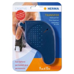 HERMA Rouleau adhésif Tranfer, permanent, 15 m, bleu