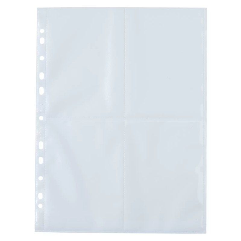 HERMA Fotophan transparent photo pockets 10x15 cm portrait white 10 pcs.