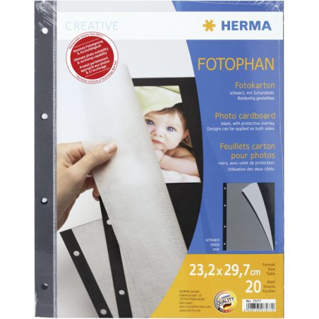 HERMA Feuillets carton pour photos