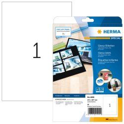 HERMA Labels A4 210x297 mm white paper glossy 25 pcs.