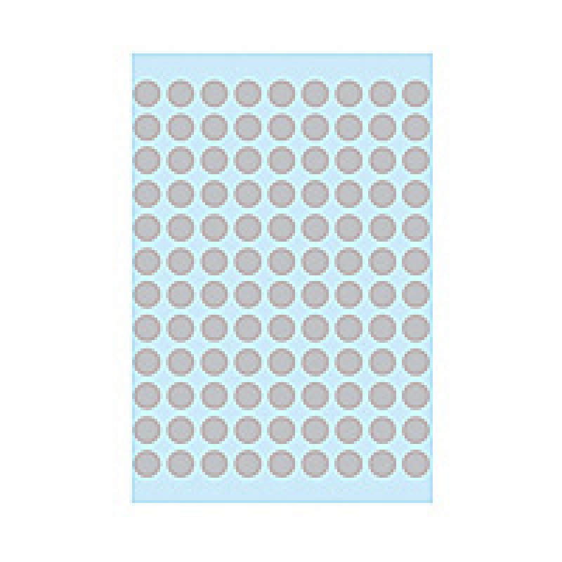 HERMA Pastille adhésive, diamètre: 8 mm, gris