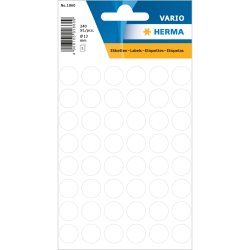 HERMA Multi-purpose labels / colour dots, Ø 13mm étiquette auto-collante Cercle Permanent Blanc 240 pièce(s)