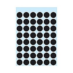 HERMA Pastille adhésive, diamètre: 13 mm, noir