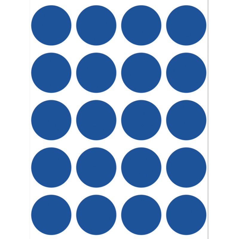 HERMA 1883 self-adhesive label Round Permanent Blue 100 pc(s)