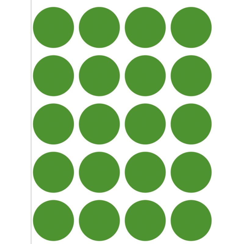 HERMA 1885 self-adhesive label Round Permanent Green 100 pc(s)