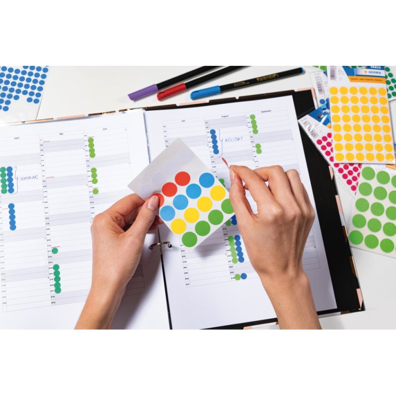 HERMA 1874 self-adhesive label Round Permanent Orange 100 pc(s)