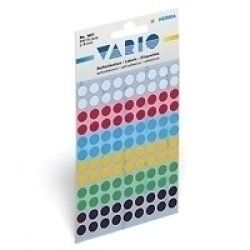 HERMA Multi-purpose labels ø 8 mm colours assorted 540 pcs. étiquette auto-collante