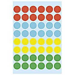 HERMA Multi-purpose labels ø 12 mm colours assorted 240 pcs. étiquette auto-collante