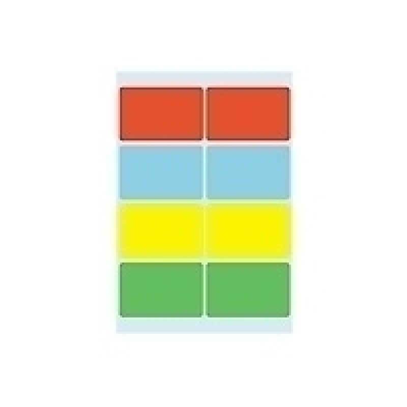 HERMA Multi-purpose labels 26x40 mm colours assorted 40 pcs. étiquette auto-collante