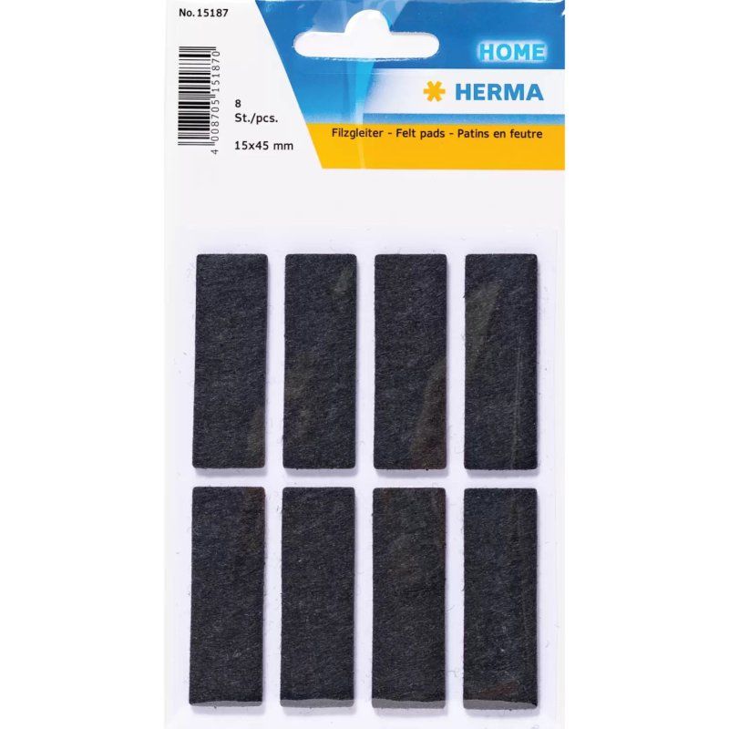 HERMA 15187 étiquette auto-collante Rectangle Noir 6 pièce(s)