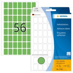HERMA Multi-purpose labels 12x18 mm green paper matt hand inscription 1792 pcs.