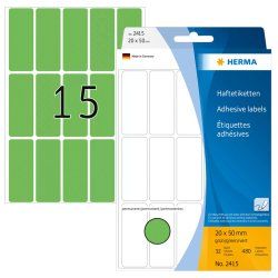 HERMA Multi-purpose labels 20x50 mm green paper matt hand inscription 480 pcs.