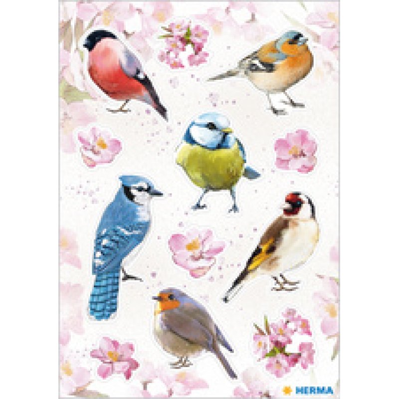 HERMA Sticker DECOR "Oiseaux à l'aquarelle"