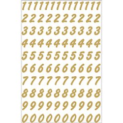 HERMA stickers chiffres 0-9, film transparent,