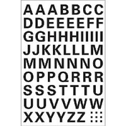 HERMA Letters 10mm A-Z weatherproof film black 1 sheet lettre et chiffre autocollants