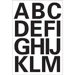 HERMA Letters 25mm A-Z weatherproof film black 2 sheets self-adhesive symbol