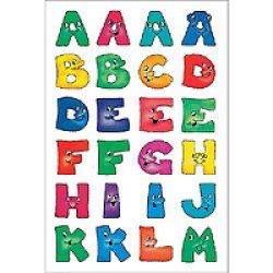 HERMA stickers alphabétique A-Z, en papier, visages amusants