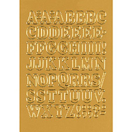 HERMA stickers alphabétique A-Z, film or, 12 mm de hauteur