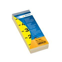 HERMA 4891 étiquette auto-collante Rectangle Jaune 500 pièce(s)