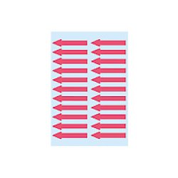 HERMA Etiquette d'indication "flèches", 38 x 7 mm,rouge fluo