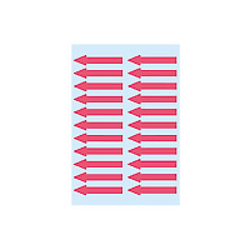 HERMA Etiquette d'indication "flèches", 38 x 7 mm,rouge fluo