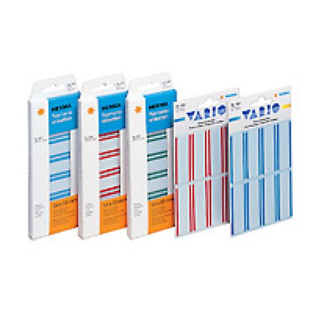 HERMA Name labels artificial silk 54x19 white/blue 16 pcs. étiquette auto-collante