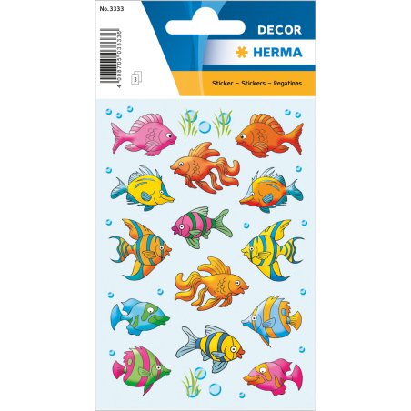 HERMA 3333 decorative sticker Paper Multicolour Permanent 42 pc(s)