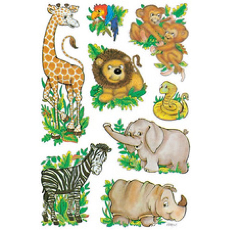 HERMA Autocollants DECOR "Animaux du zoo"