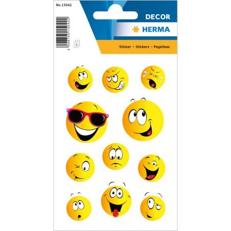 HERMA Autocollants DECOR "Happy Face"