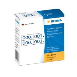 HERMA 4887 étiquette auto-collante Rectangle Bleu 1000 pièce(s)