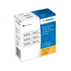 HERMA 4800 étiquette auto-collante Noir, Blanc 3000 pièce(s)