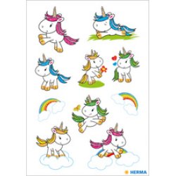 HERMA Autocollants DECOR "Bébé licorne", pailleté