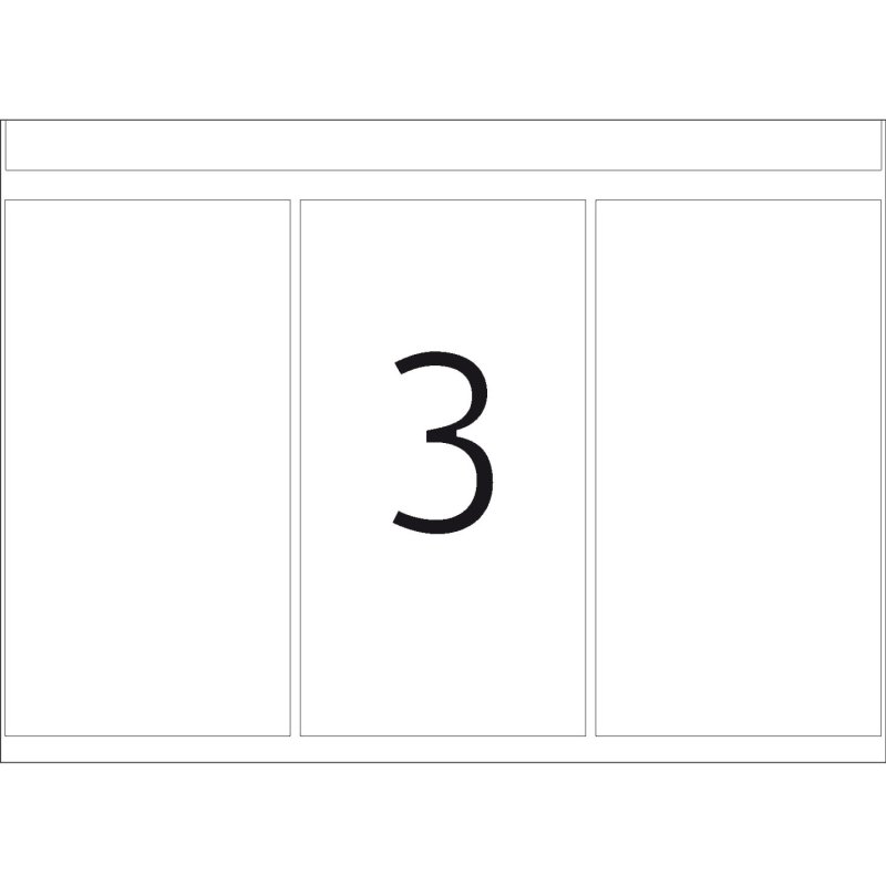 HERMA Labels for printing presses DP1 52x100 mm white paper matt 1000 pcs.