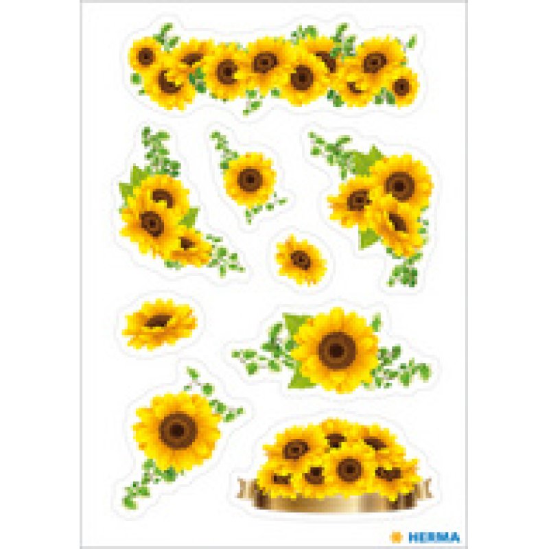 HERMA Autocollants DECOR "Tournesols"