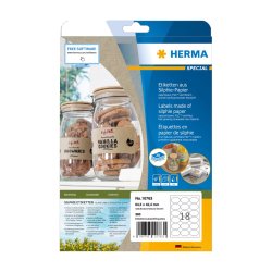 HERMA Étiquette en papier silphie, 63,5 x 42,3 mm, ovale