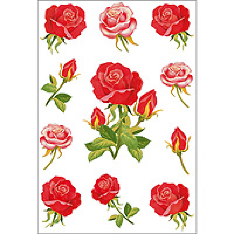 HERMA Decorative labels DECOR roses 3 sheets self-adhesive label