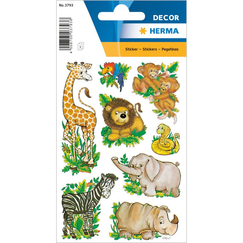 HERMA 3793 decorative sticker Paper Multicolour Permanent 24 pc(s)