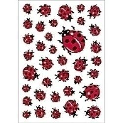 HERMA DECOR stickers ladybirds 3 sheets étiquette auto-collante