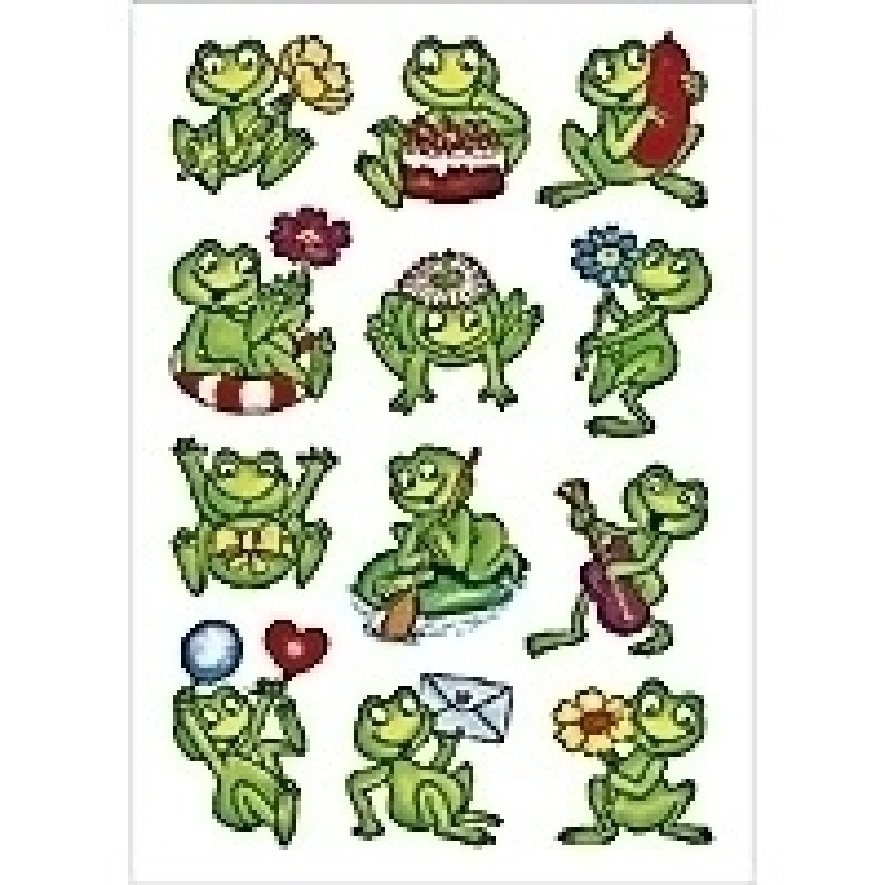 HERMA DECOR stickers frogs 3 sheets étiquette auto-collante