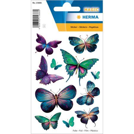 HERMA 15666 decorative sticker Foil Multicolour Permanent 11 pc(s)