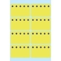 HERMA Deep-freeze labels 26x40mm lum. yellow ice crystals 48 pcs. étiquette auto-collante 48 pièce(s)