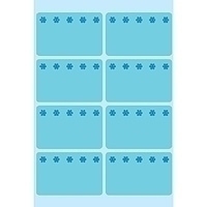 HERMA Deep-freeze labels 26x40mm blue ice crystals 48 pcs. étiquette auto-collante 48 pièce(s)