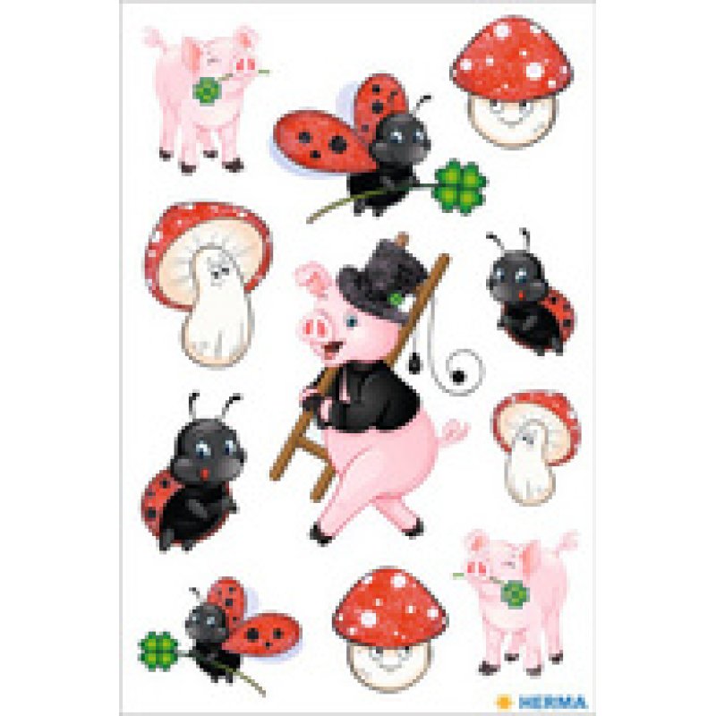 HERMA Sticker DECOR Champignons porte-bonheur