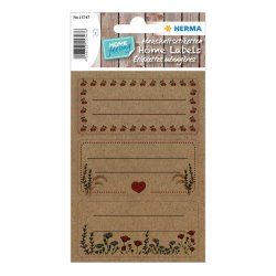 HERMA 15747 self-adhesive label Rectangle Permanent Brown, Natural 9 pc(s)
