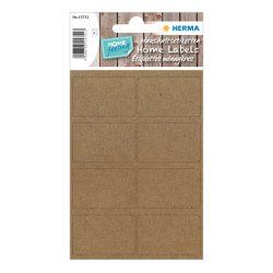 HERMA 15751 étiquette auto-collante Rectangle Permanent Marron 32 pièce(s)